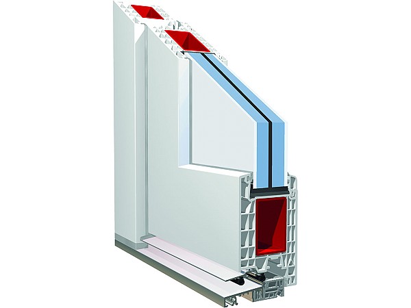Profilo in PVC di 76mm con soglia classica